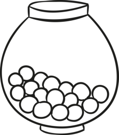 Candy Balls Outline Svg Vector, Free Vectors File